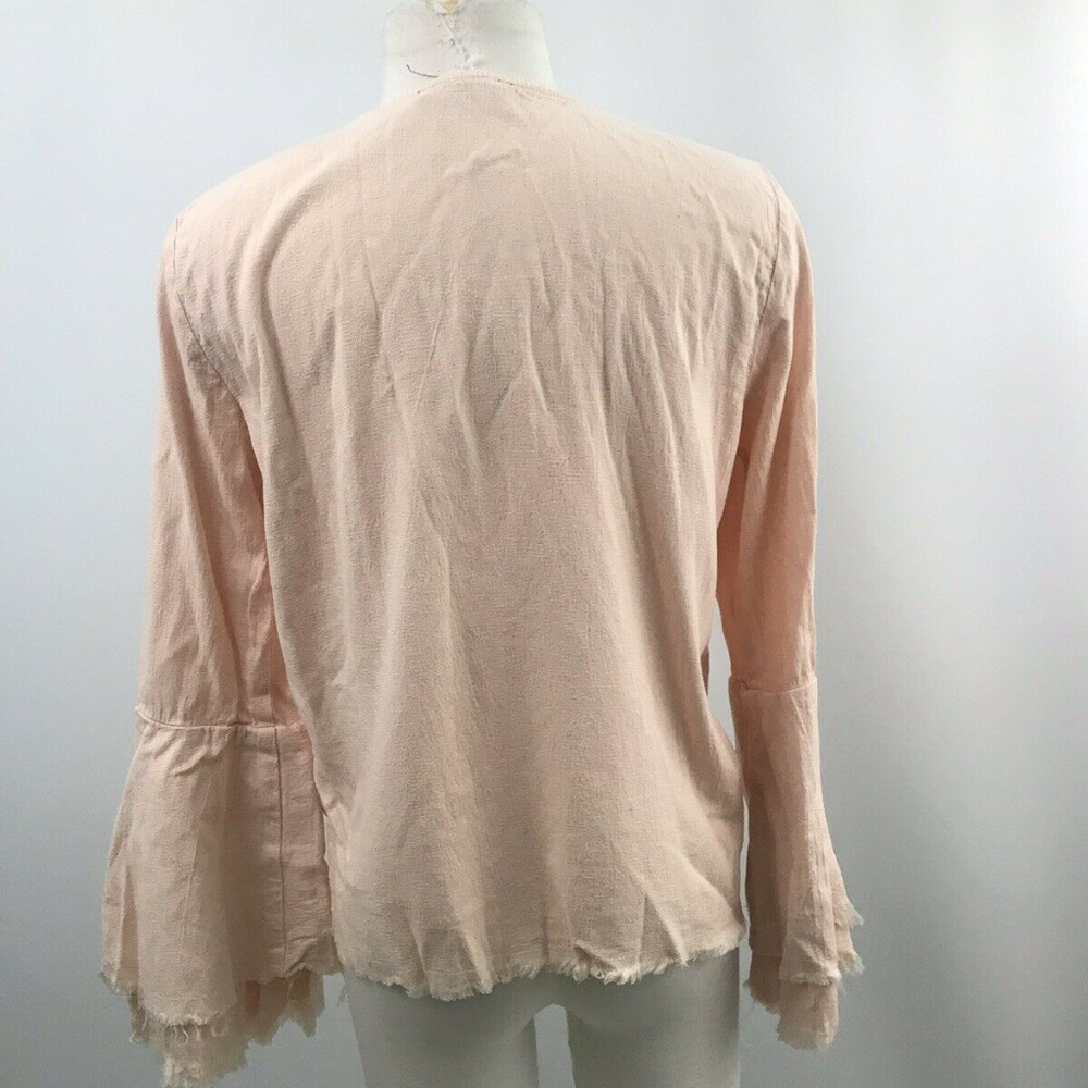 Fifteen Twenty Light Pink Bell Flare Sleeves Sm - Picture 3 of 5